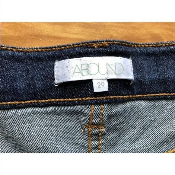 Abound High Rise Denim Jean Shorts 29 Floral - Picture 3 of 5